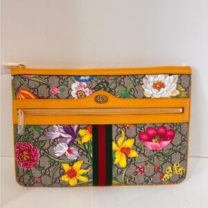 Gucci Ophidia Flora Clutch/ Pouch Bag NEW